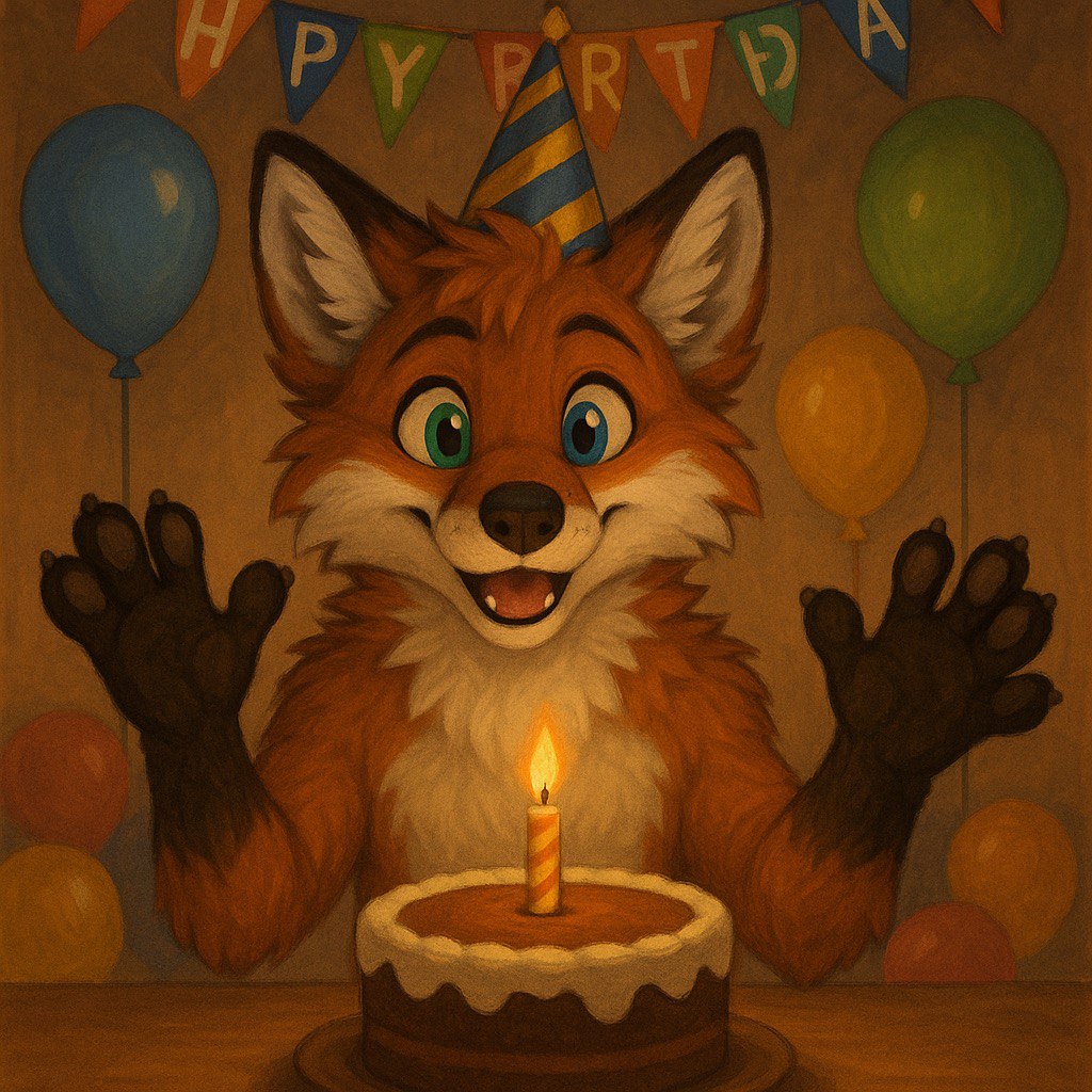 День Рождения пушистого Лиса